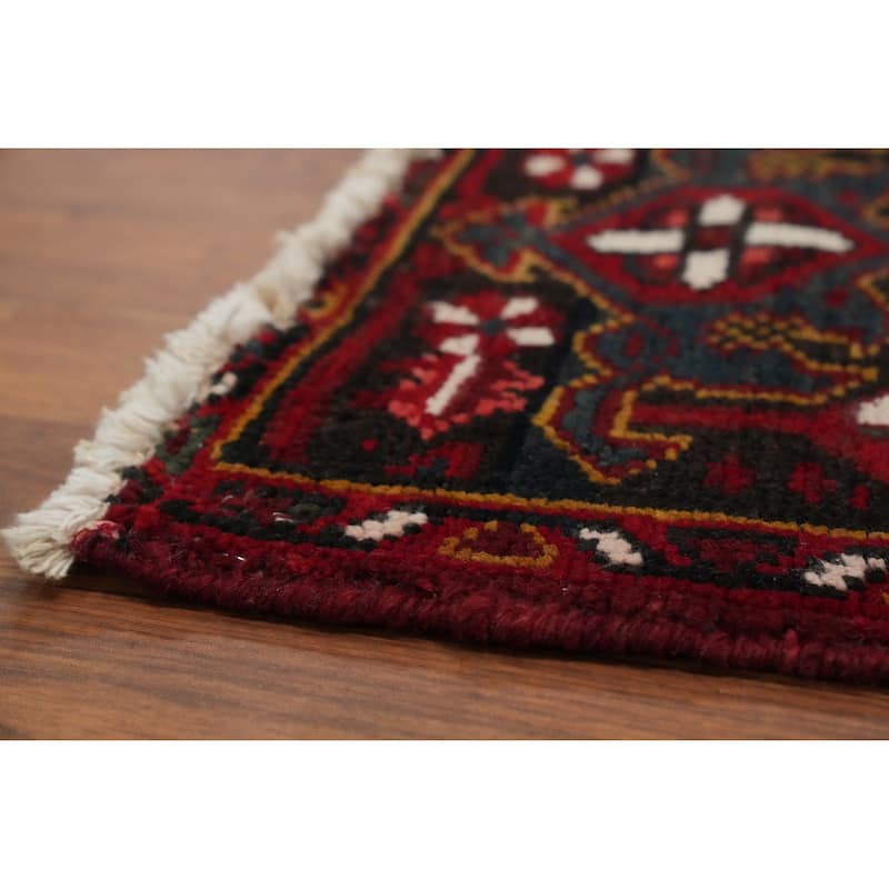 Hand Knotted Oriental 100% Wool Carpet Traditional Medallion Red Heriz Area Rug - 11' 4'' X 8' 4''