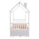 preview thumbnail 31 of 30, Full House Bed with Trundle and Storage Drawers, Ideal for Kids