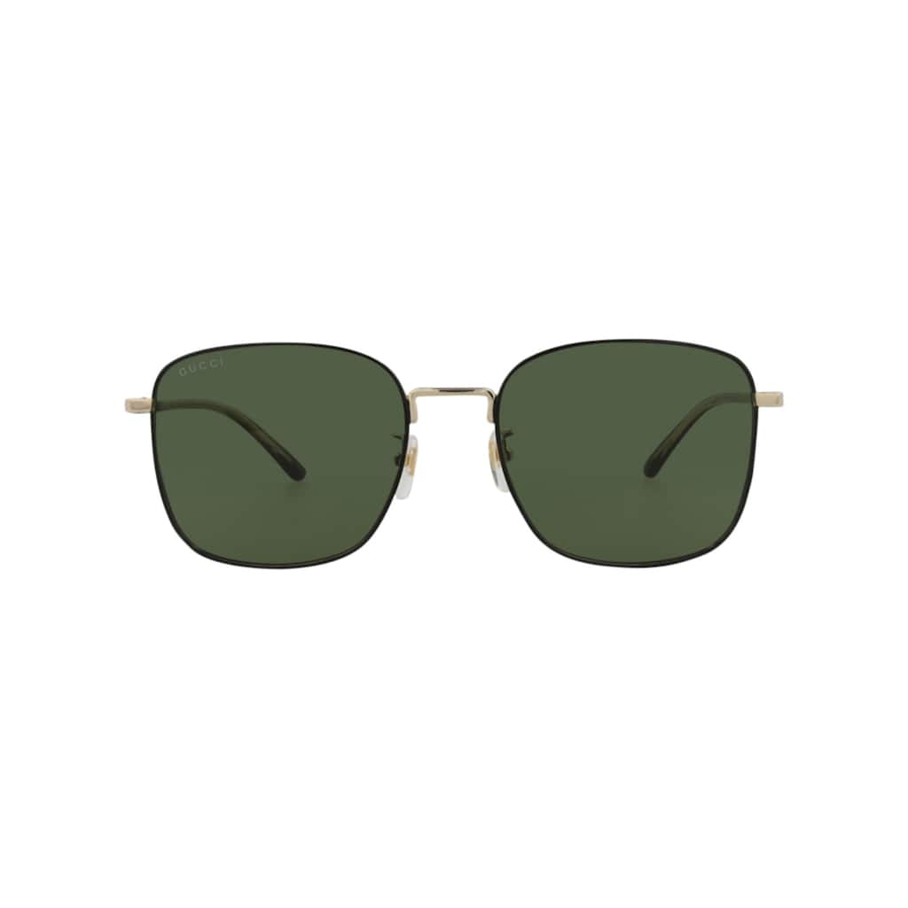 Gucci Square-Frame Metal Sunglasses