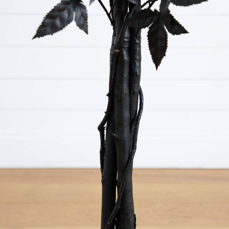 Halloween Maple Artificial Potted Tree - 4' - Unlit