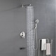 preview thumbnail 13 of 28, Wall Mount Tub Shower Faucet With Hand Shower Rainfall Shower System Set With Tub Spout Pressure Balance 10 Inch Shower Head Set