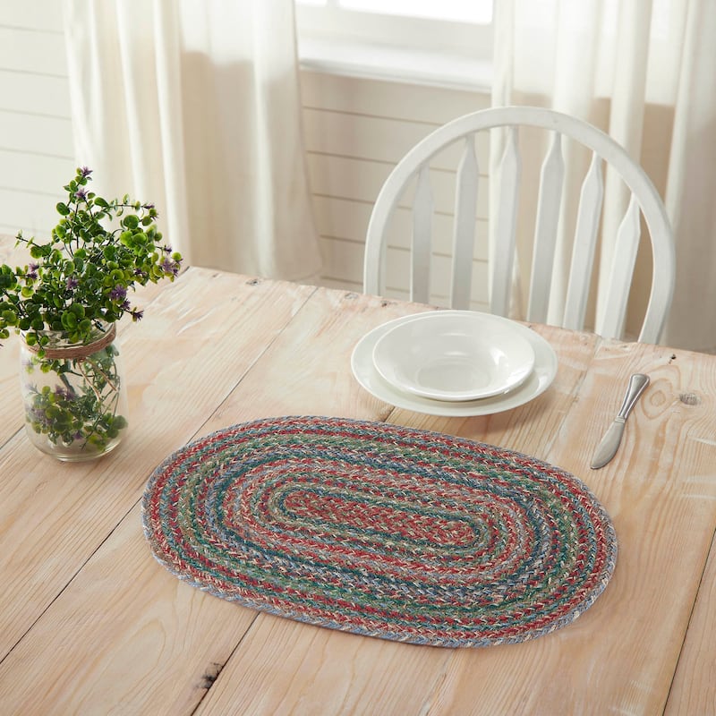 Multi Jute Oval Placemat