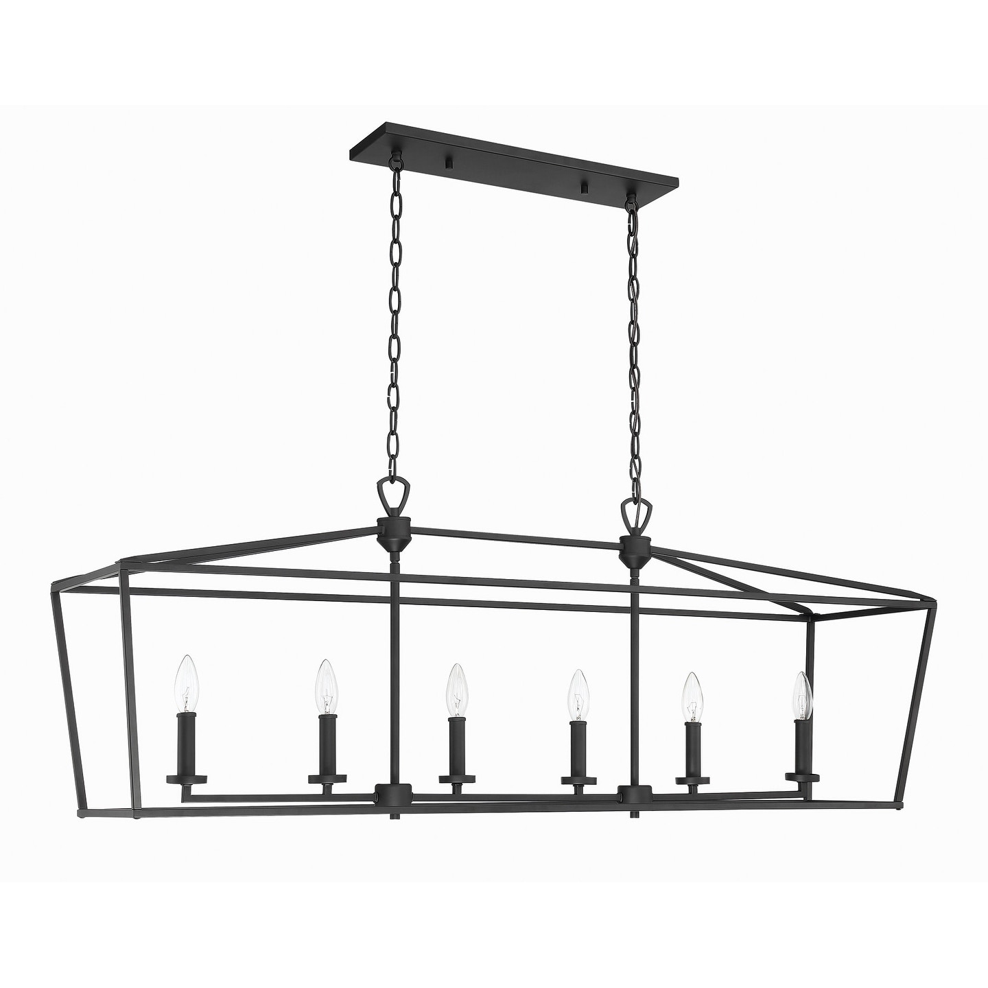Park Harbor PHPL6488  Hillpoint 6 Light 48" Wide Chandelier (Polished Nickel) - Chandeliers For Bedrooms by Overstock.com