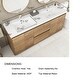 preview thumbnail 53 of 85, Floating Bathroom Vanity with Integrated Resin Top