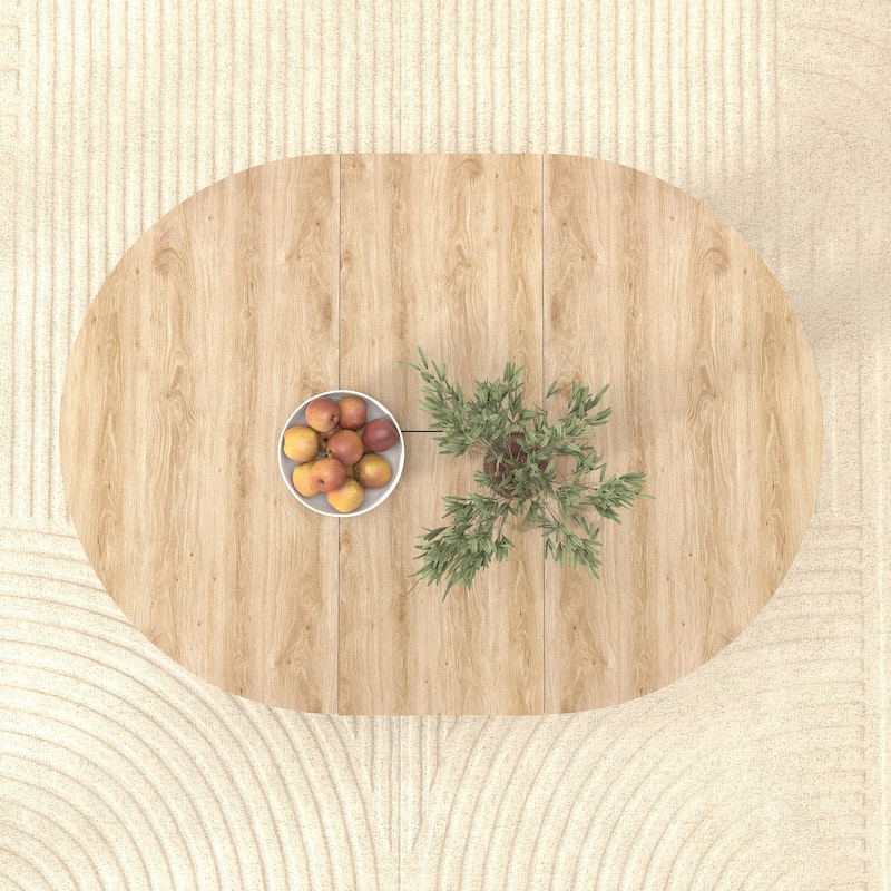 Farmhouse Dining Table Set with Expandable Table Top, Removable Leaf Trestle and X Shaped Base, for Kitchens and Dining Rooms