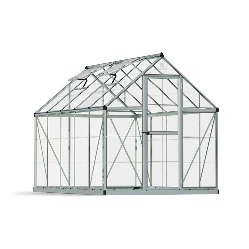 Harmony 6 ft. Silver & Grey /Clear DIY Greenhouse Kit