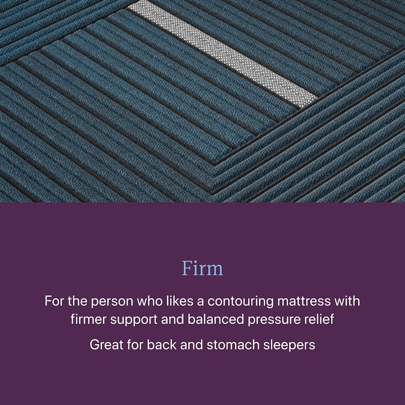 Beautyrest World Class Level Four Hybrid Firm Mattress - Dark Blue
