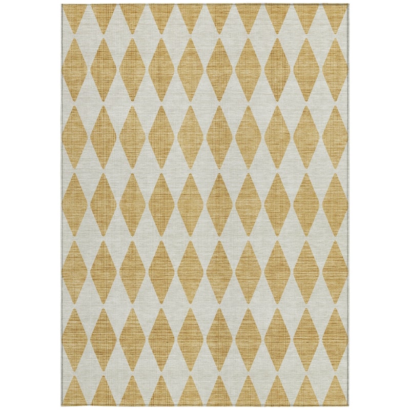 HomeRoots Geometric Transitional Rectangle Outdoor Rug