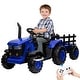 preview thumbnail 8 of 25, Kids Ride on Tractor with Detachable Trailer and Remote Control