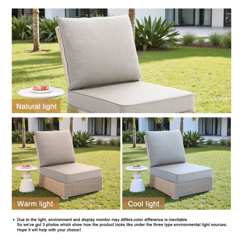 24"x23" Deep Seat Sunbrella Thick Cushion For Outdoor Club Chair,Rocking Chair