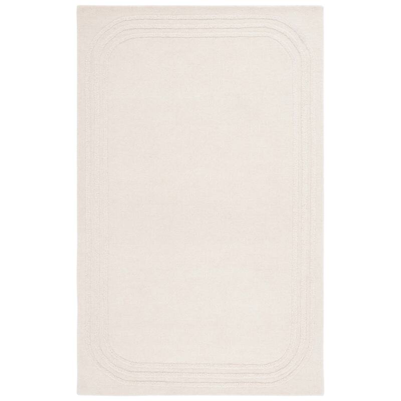 SAFAVIEH Handmade Metro Suniti French Country Wool Rug - 4' x 6' - Ivory