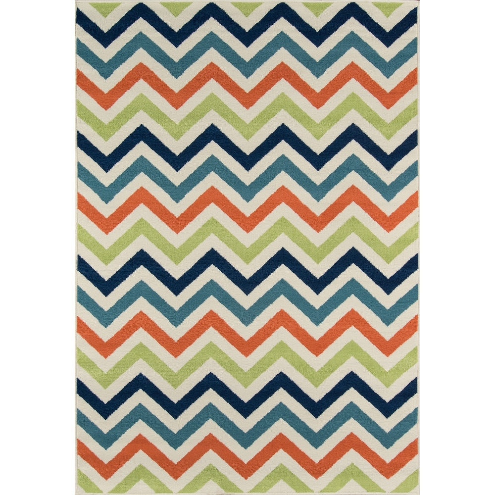 Momeni Baja Chevron Indoor Outdoor Rug.