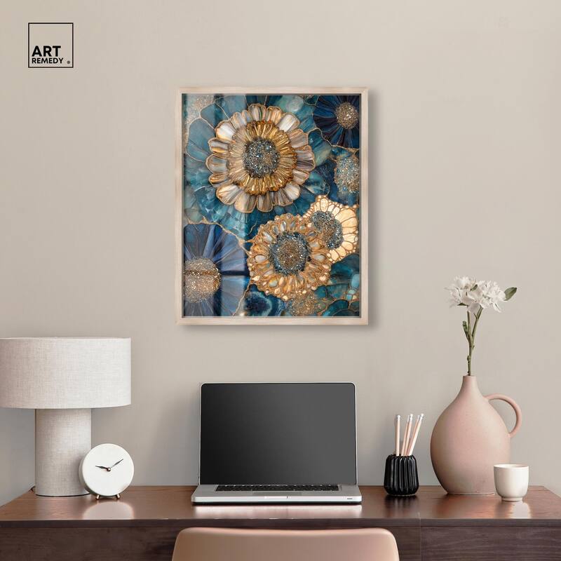 Opulent Geode I Shadowbox by Art Remedy