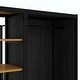 preview thumbnail 24 of 22, Metal Floor Bed Frame with Wardrobe and Built-In Storage Shelves