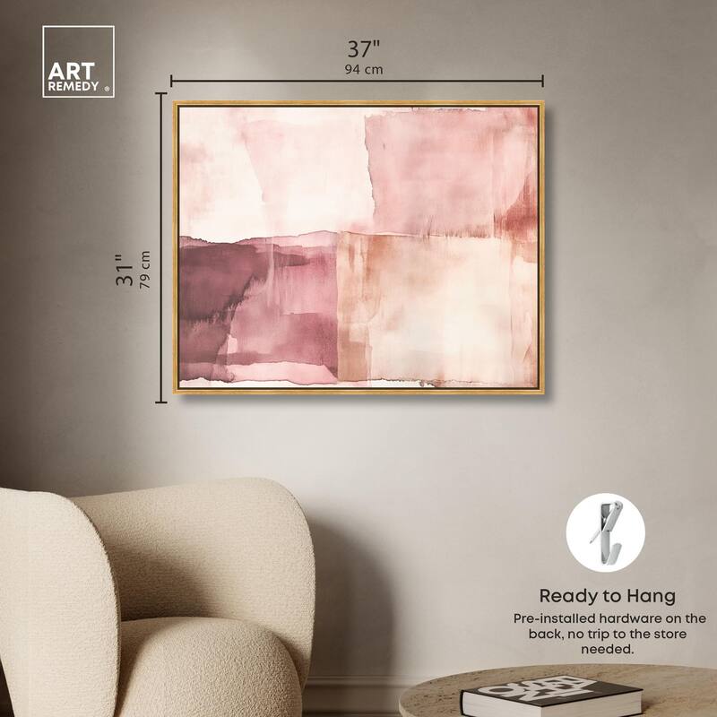 Faded Crimson II Canvas by Art Remedy