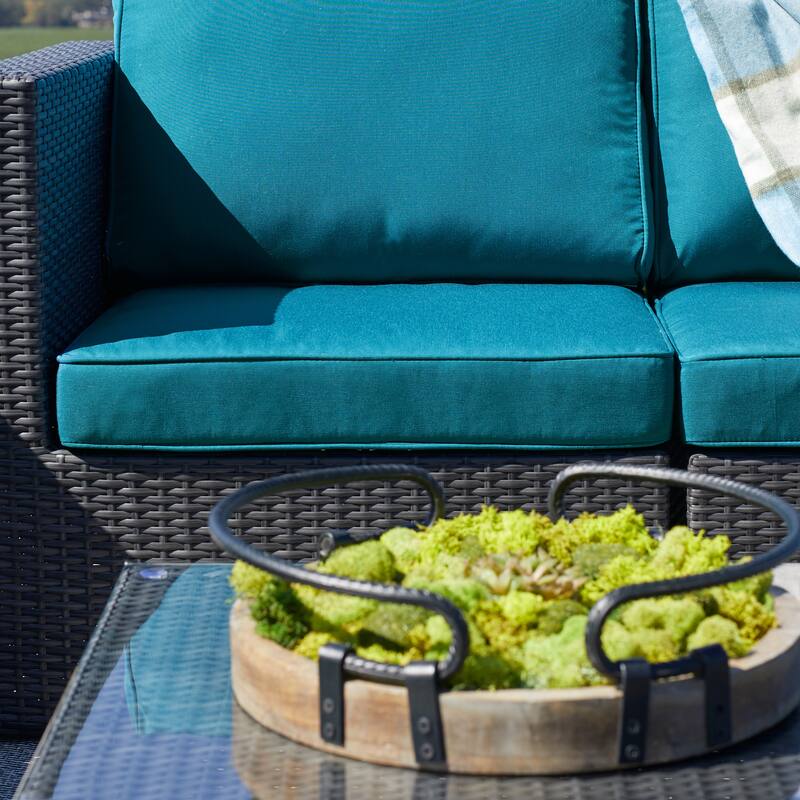 Corvus Trey 12-piece Sectional Wicker Patio Sofa Set