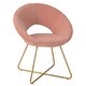 preview thumbnail 1 of 8, Costway Modern Velvet Accent Chair Upholstered Vanity Leisure Chair 1PC