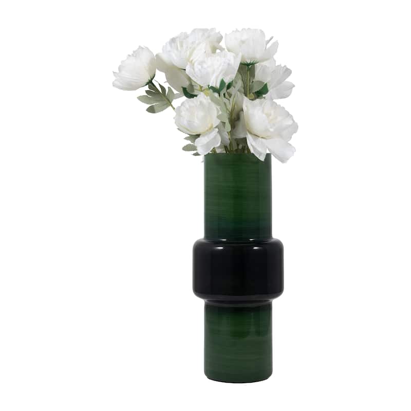 Sagebrook Home Glass Solid Color Modern Cylinder Vase