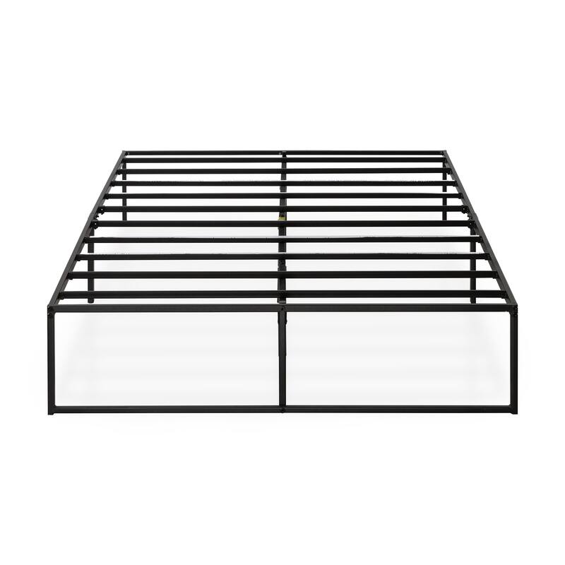 14 Inch Metal Platform Bed Frame with Steel Slats