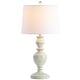 preview thumbnail 5 of 5, SAFAVIEH Lighting 28-inch Zabi White LED Table Lamp (Set of 2) - 14"x14"x27.5" - 14"W x 14"D x 28"H