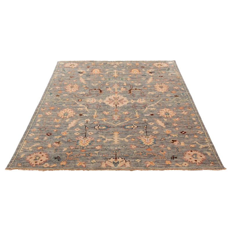 ECARPETGALLERY Hand-knotted Jules Serapi Grey Wool Rug - 8'0 x 9'10