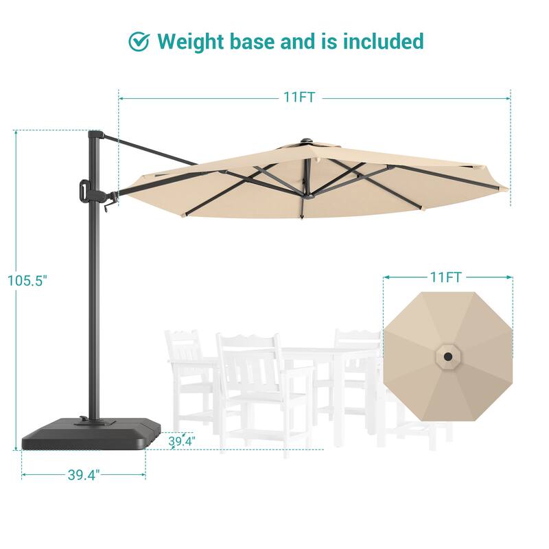 Sonkuki Outdoor 10FT Patio umbrella for Garden