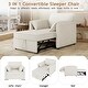 preview thumbnail 6 of 23, Roomfitters Convertible Sofa Bed, 3 in 1 Sleeper Chair with Adjustable Backrest and Thick Cushions, Linen Frame