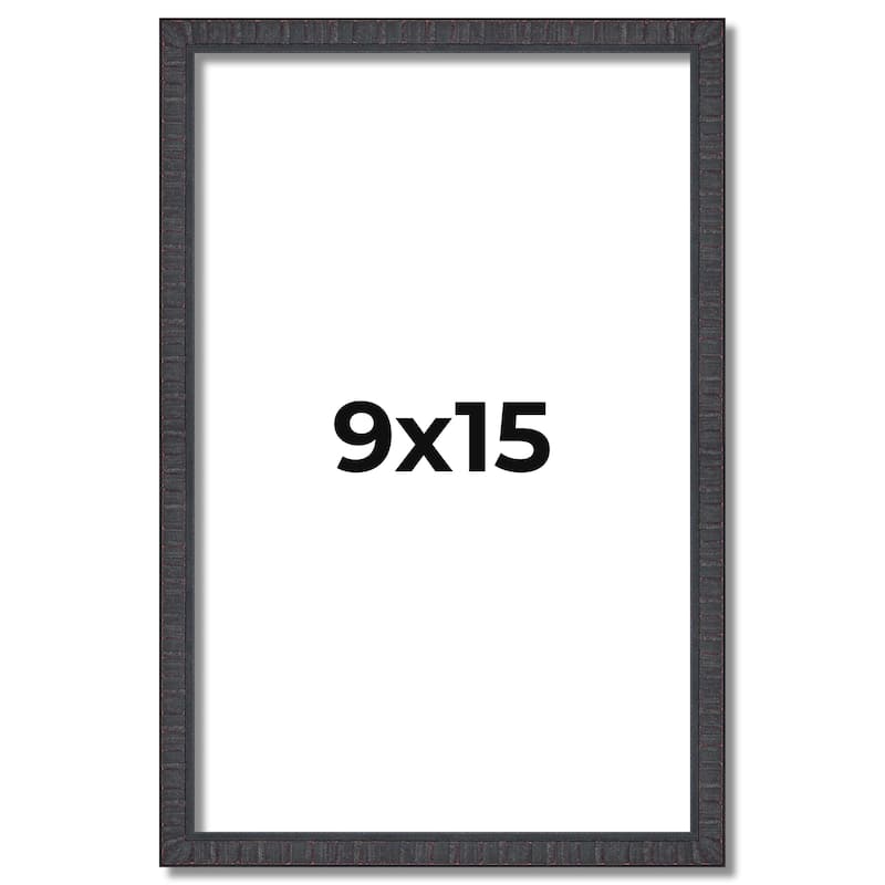 9x15 Frame Brown Solid Wood Picture Frame - Complete Modern Photo
