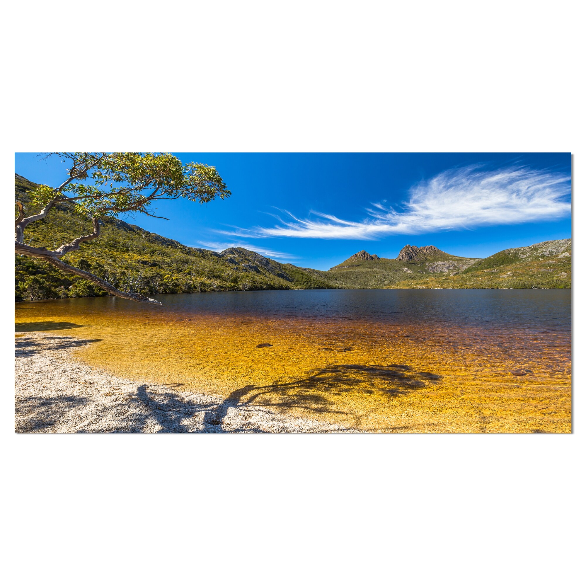 Designart Cradle Mountain Lake Dove Scenic Landscape Wall Art Mini-image