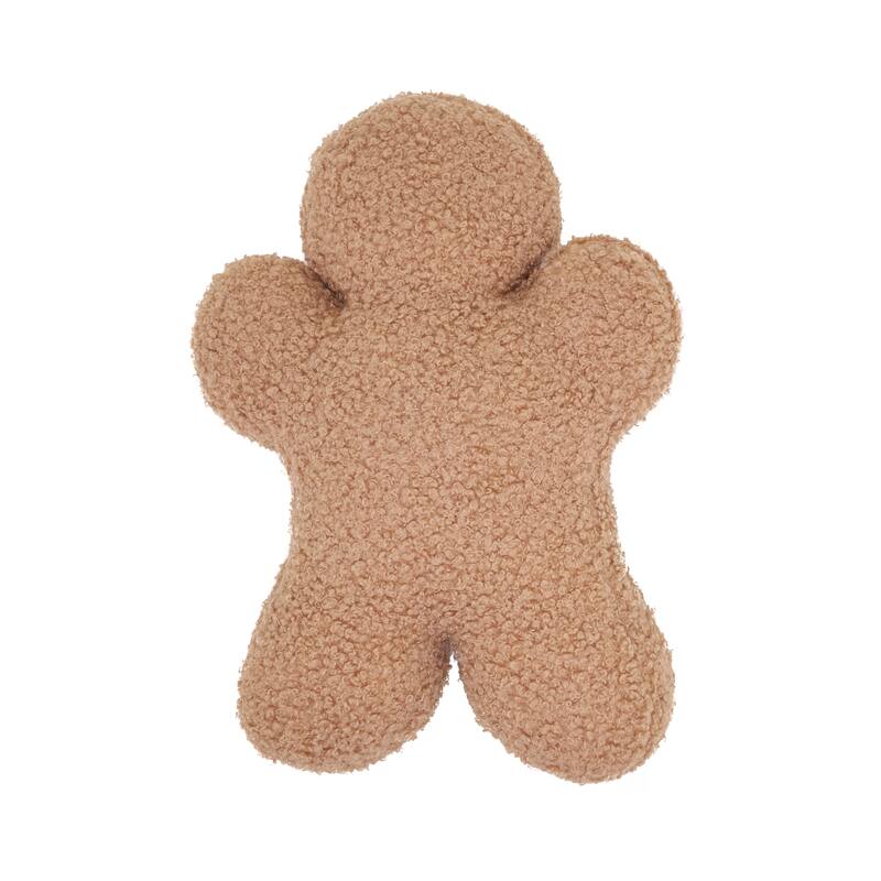 Gingerbread Man Poly Filled Throw Pillow