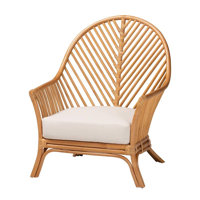 Lisabon Bohemian Light Honey Rattan Arm Chair - Honey