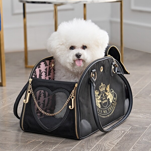 Juicy Couture Give Me Treats Pet Carrier - Stylish Travel