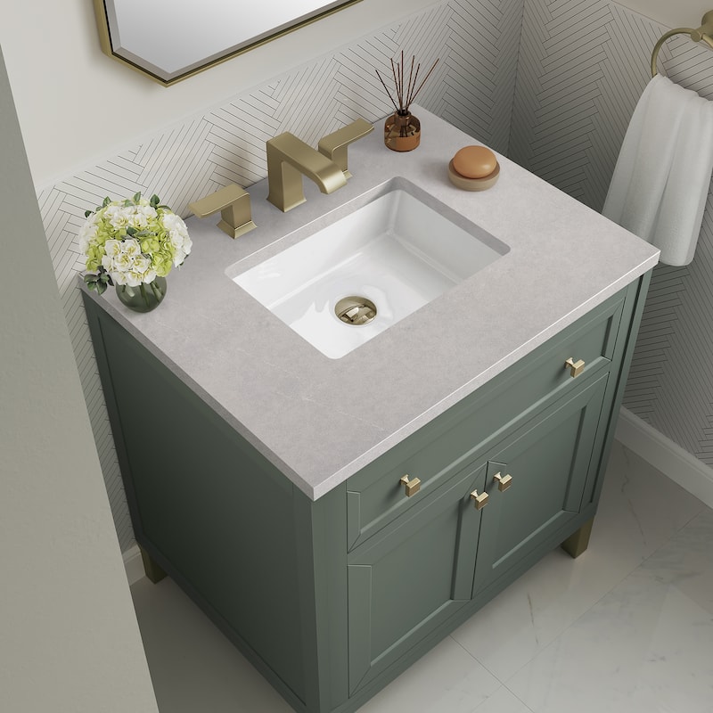 James Martin Vanties Chicago 30" Single Vanity, Smokey Celadon