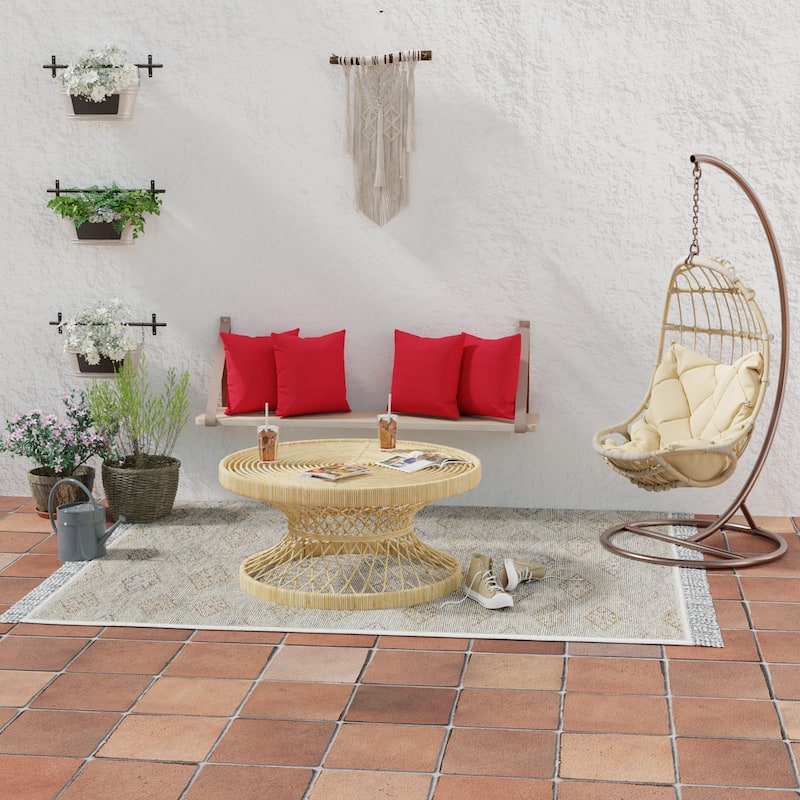 Sunbrella 16" x 16" Outdoor Throw Pillow - 16'' L x 16'' W x 4'' H - Canvas Jockey