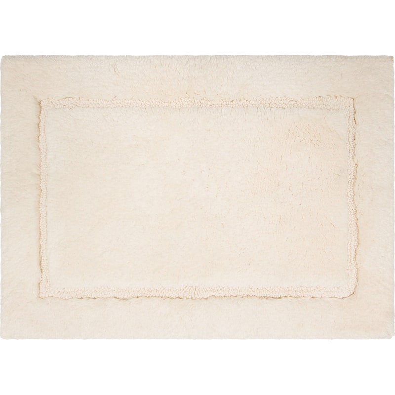 100% Plush Cotton Regency Bath Rug by Mohawk Home Machine Washable, Non-Skid Latex Backing - 1' 5" x 2' - Parchment