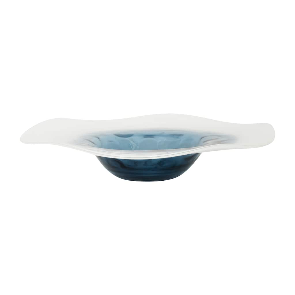 Sagebrook Home's Coastal Glass Blue Waters Decorative Bowl