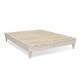 preview thumbnail 29 of 63, Kotter Home Solid Wood Mid-century Modern Platform Bed Grey/White Wash - California King