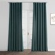 preview thumbnail 23 of 101, Exclusive Fabrics Italian Faux Linen Curtain (1 Panel) 50 X 108 - Empire Green