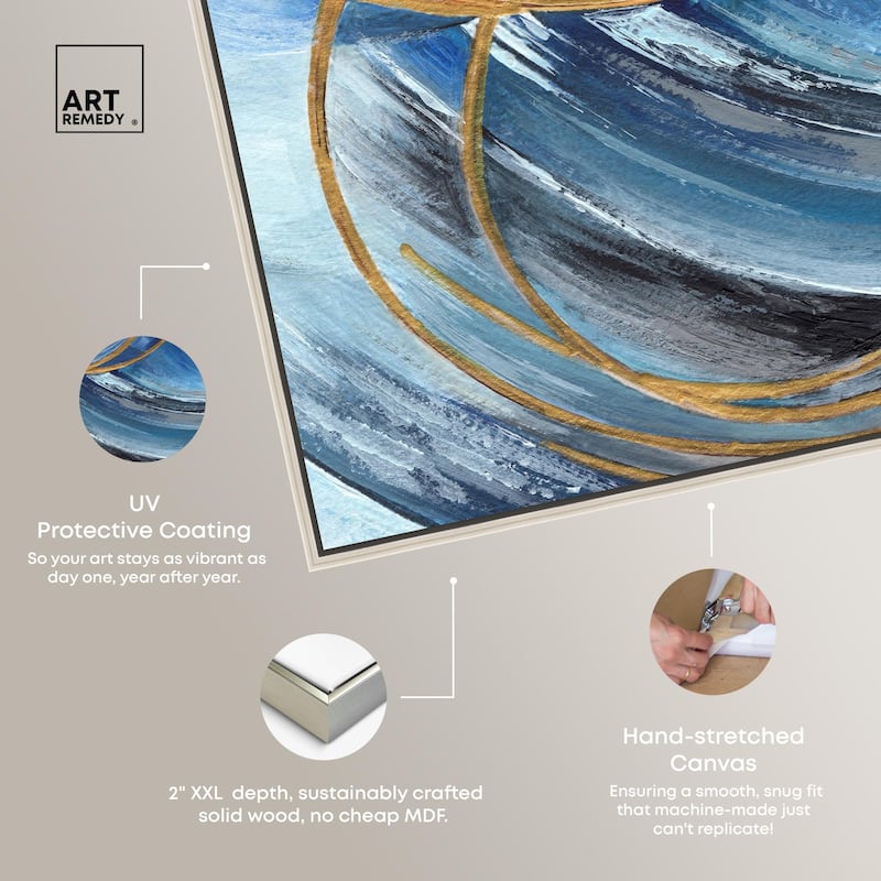 Golden Riviera Canvas Set of 2 by Art Remedy