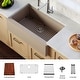 preview thumbnail 4 of 49, Karran 34" Undermount Large Single Bowl Quartz Farmhouse Workstation Kitchen Sink