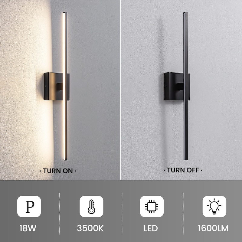 Modern Vanity Lighting Fixtures 24/30/39 inch Bathroom Vanity Lights Over Mirror Wall Sconce for Bathroom