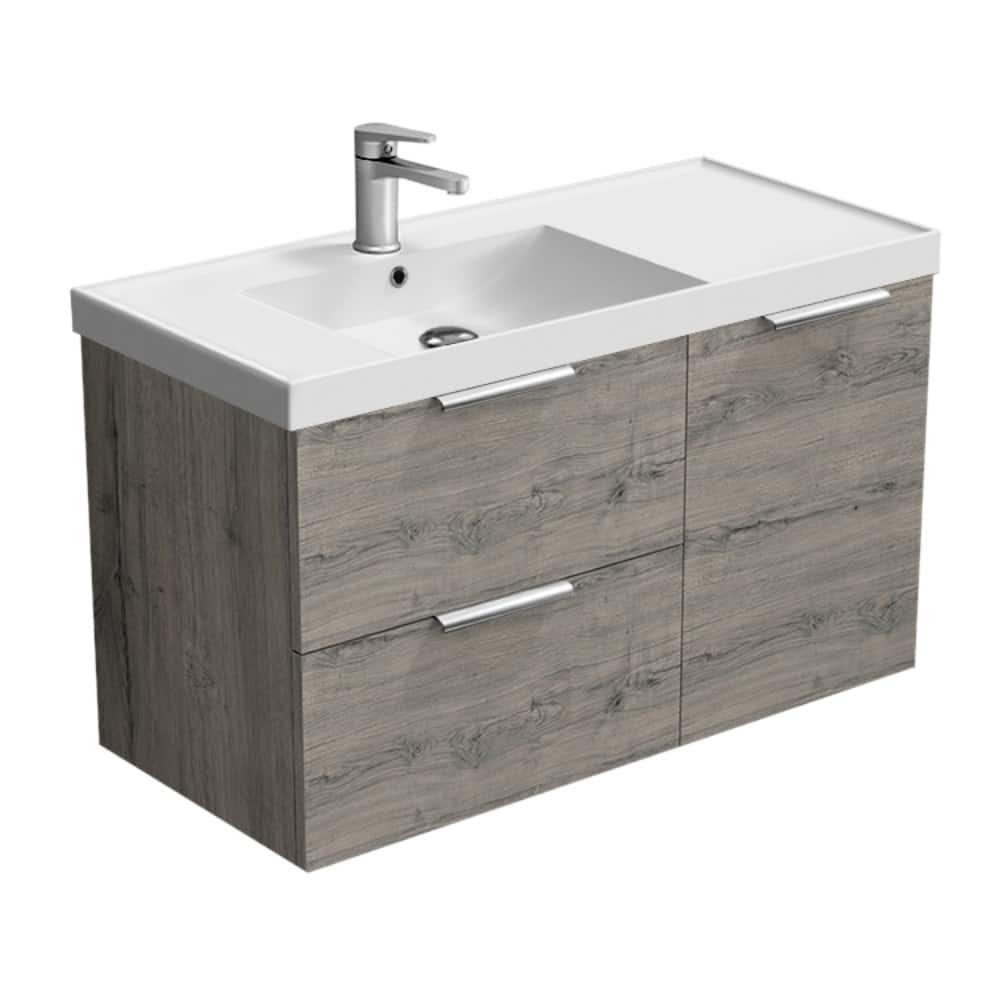 Nameeks Lisbon-3619-W Lisbon 36" Wall Mounted Single Basin Vanity Set