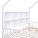 preview thumbnail 23 of 22, Wooden Full Size House Bed with 2 Drawers,Kids Bed with Storage Shelf,Gray