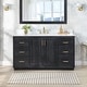 preview thumbnail 175 of 196, Altair Gazsi Bathroom Vanity with Composite Stone Countertop without Mirror 60S in. - Black Oak + Brushed Gold