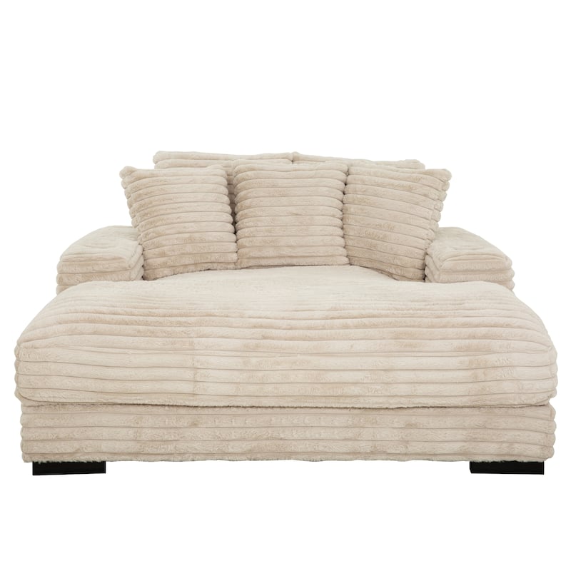 Cocoon Oversized Cuddler Chaise with Cupholder and USBs