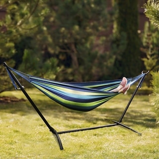 Double Hammock with Freestanding Steel 