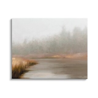 Stupell Rural Stream in Fog Canvas Wall Art Design by Amy Hall - Bed ...