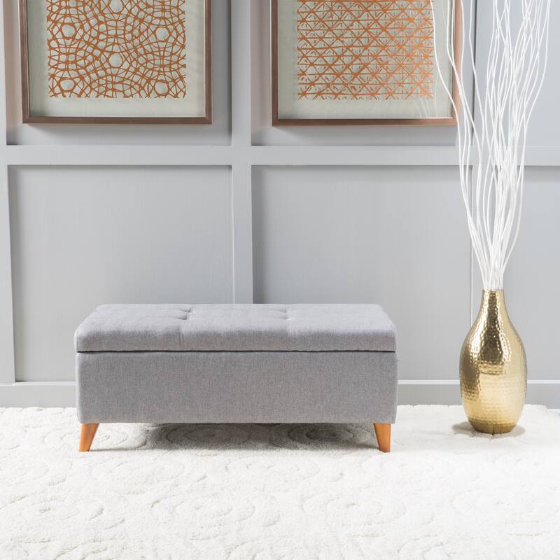 Storage Ottoman Cushioned Seats, Solid Construction, Easy to assemble