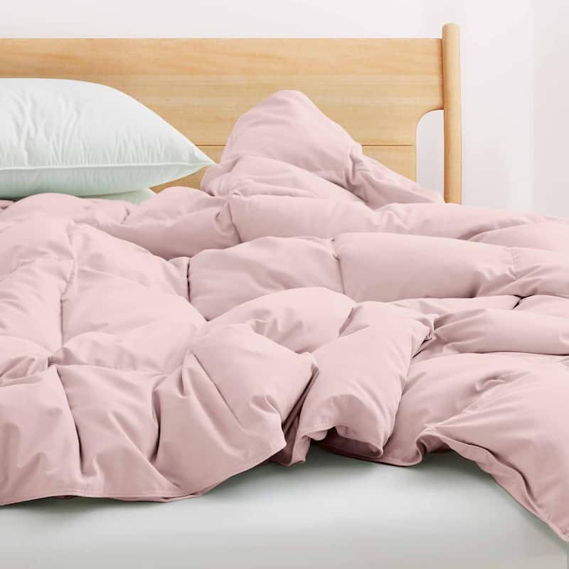 Lightweight White Feather Down Fluffy Comforter Duvet Insert