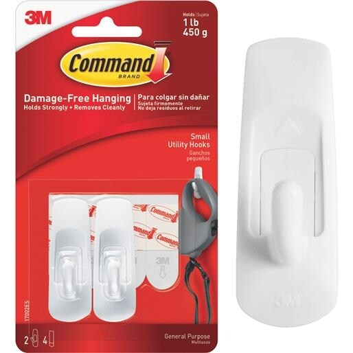 3M Command Sml Utility Hook 17002ES-2PK Unit: EACH
